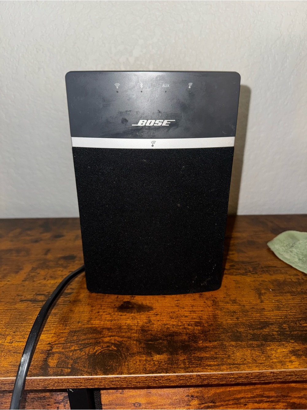 Bose Black Speaker with White Accent
